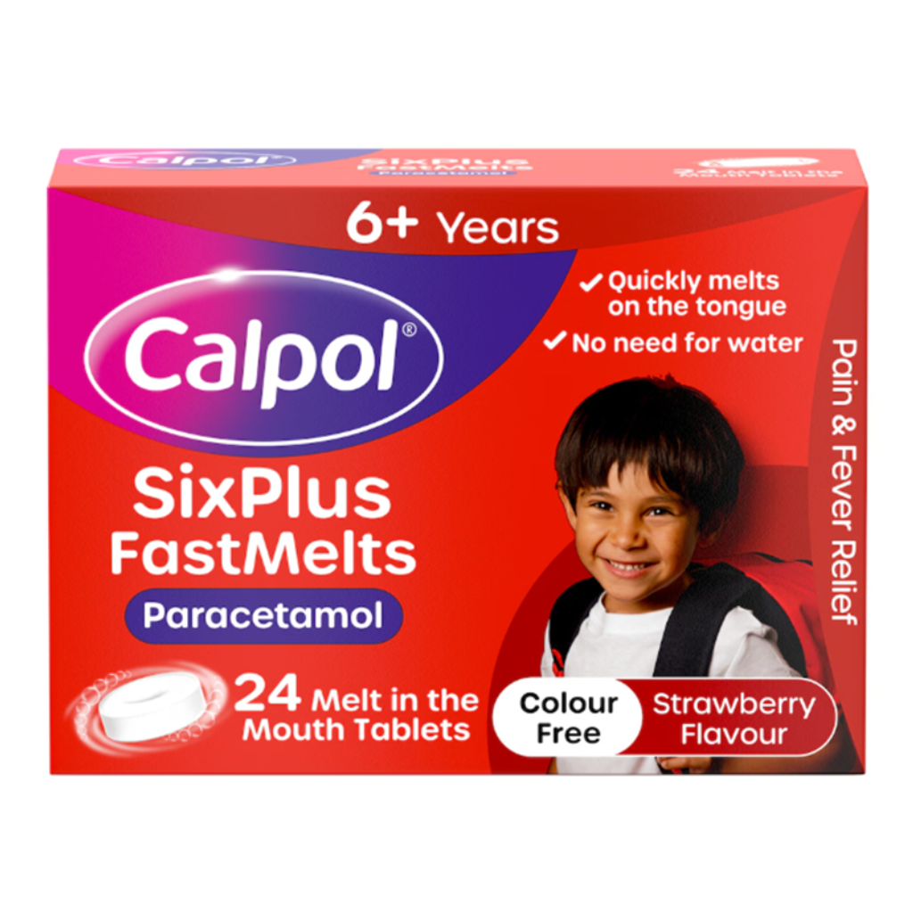 CALPOL Fast Melts 6+years Tablets 250mg (Packsize 24)