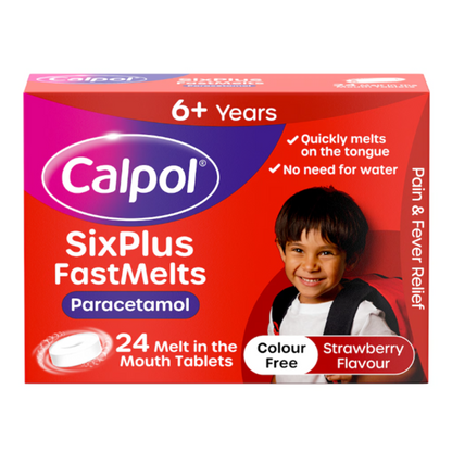 CALPOL Fast Melts 6+years Tablets 250mg (Packsize 24)
