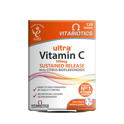 Vitabiotics Ultra Vitamins Tablets Vitamin C 500mg (120)